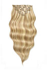 Foxy Locks Latte Blonde Superior 22" Seamless Clip In Human Hair Extensions 230g
