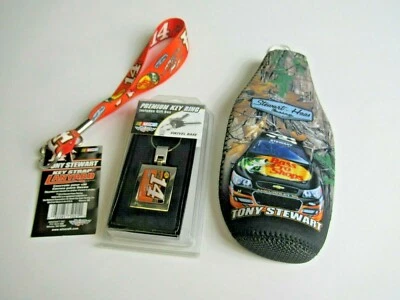 NASCAR Tony Stewart #14 Stewart-Hass Racing Lanyard,Key Ring,Bottle Koosie Pack - Image 1 of 4