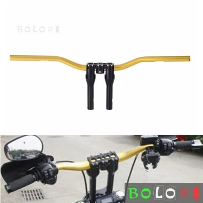 Kit de manillar y elevador de 1" estilo Street Bob Club Softail Low Rider para Harley Dyna Foto 1 de 4