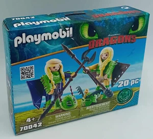 PLAYMOBIL 70042 Dragones Raffnot y Taffnot con tren de vuelo dragón dragón NUEVO - Imagen 1 de 4