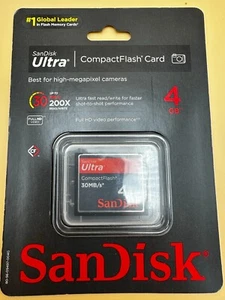 SanDisk SDCFH-004G-A11 4GB Compact Flash Card - Picture 1 of 2