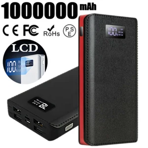 1000000mAh Power Bank 4USB Portable External Battery Backup Charger Fast Charger - Picture 1 of 16