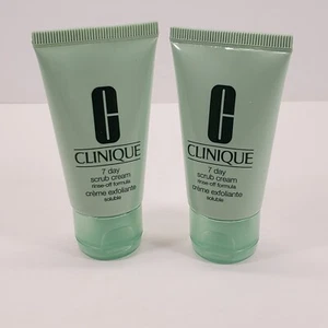 Clinique Lot of Two- 7 Day Scrub Cream (rinse off formula) 1 FL oz NIB - Imagen 1 de 3