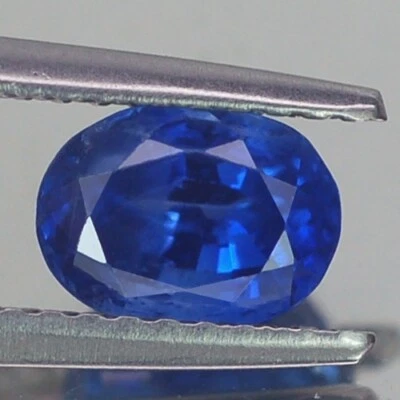 1.33CT MARVELOUS AA OVAL HEATED ONLY BLUE CEYLON SAPPHIRE NATURAL - Image 1 of 3