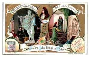 Raphael Pope Julius II Famous Painters, Liebig Fleisch-Extract German Trade Card