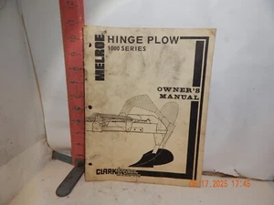Clark Melroe 1000 series hinge plow- Owner's Manual 1978 edition - Picture 1 of 1