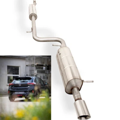 FOX Scarico Sportivo In Acciaio Completo Da Kat. Per Opel Corsa F 1.2L 1X100Mm - Immagine 1 di 4