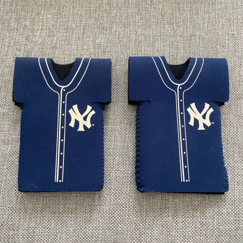 LOT 2 RARE New York Yankees Bottle Jersey Shirt Koozie 2004 Cover