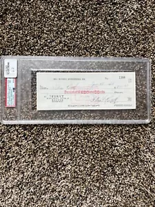 BILL RUSSELL AUTO AUTOGRAPH SIGNED 1964 Personal Check Dual Signed PSA 8 - Picture 1 of 3