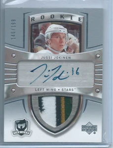 Jussi Jokinen Rookie Auto Patch /199 2005-06 Upper Deck The Cup - Picture 1 of 2