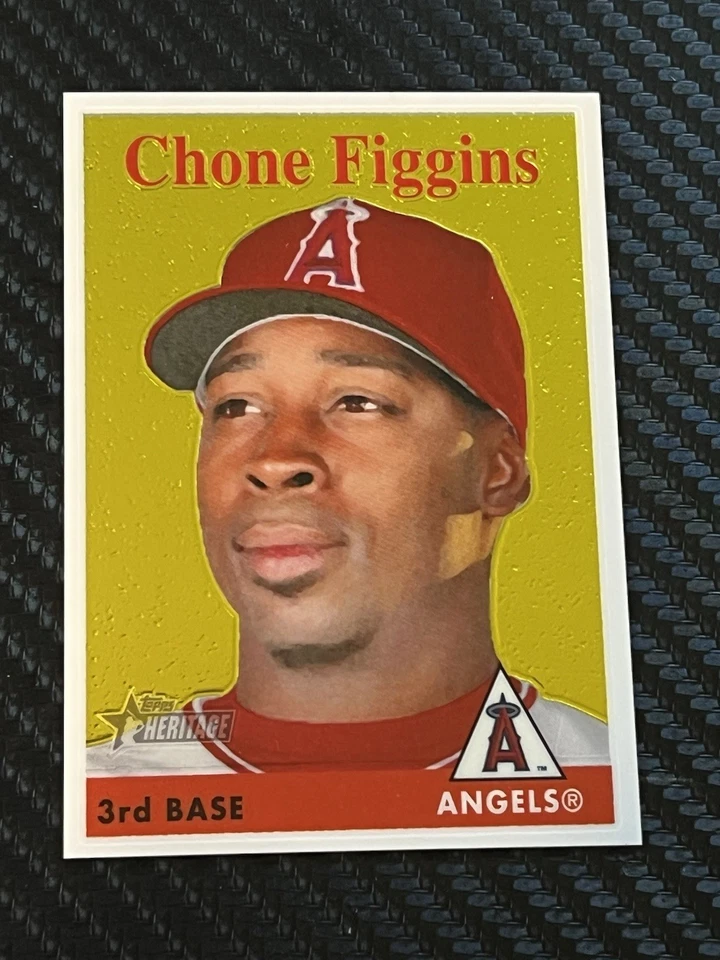 2007 Topps Heritage Chrome /1958 Chone Figgins #THC48 Los Angeles Angels - Image 1 of 3