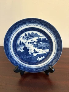 NWT Mottahedeh Vista Alegre BLUE CANTON 7" Bread Plate Historic Charleston - Picture 1 of 2