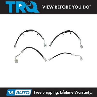 Juego de mangueras de freno TRQ para Dodge Durango 2018-2021 Jeep Grand Cherokee 2012-2015 Foto 1 de 4