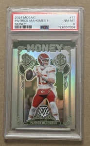 2024 PANINI MOSAIC MONEY #17 PATRICK MAHOMES II PSA 8 NM-MT - Picture 1 of 2