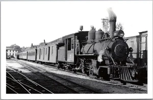 Zugwagen / Eisenbahn RPPC Foto Postkarte - Dampflok / Lok #7 / unbenutzt - Bild 1 von 2