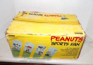 VINTAGE NOS PEANUTS SPORTS CEILING FAN & LIGHT KIT SNOOPY CHARLIE BROWN 42" - Picture 1 of 8