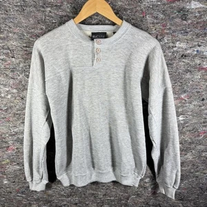 Nucleus Pullover Sweater Mens Small Henley Three Button Crewneck Vintage Inspire - Picture 1 of 12