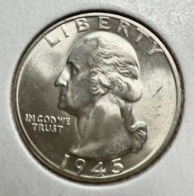 1945 Quarter – Brilliant Detail & Original Surfaces - Image 1 of 4