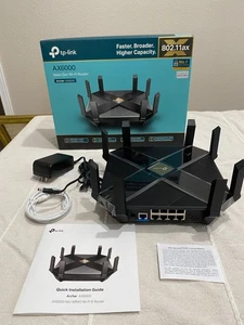 Router TP-Link Archer AX6000 Wi-Fi 6 8 puertos LAN en excelente estado usado - Imagen 1 de 17