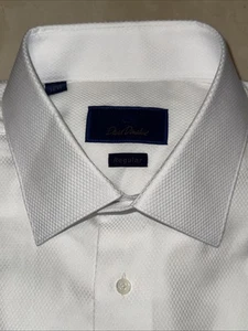 DAVID DONAHUE MENS COTTON TUXEDO/FORMAL REGULAR FIT DRESS SHIRT SIZE 17/29 $165 - Picture 1 of 9