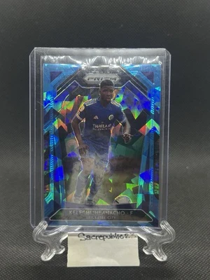 2020-21 Panini Prizm Premier League Blue Ice Prizm /75 Kelechi Iheanacho #135 - Image 1 of 2