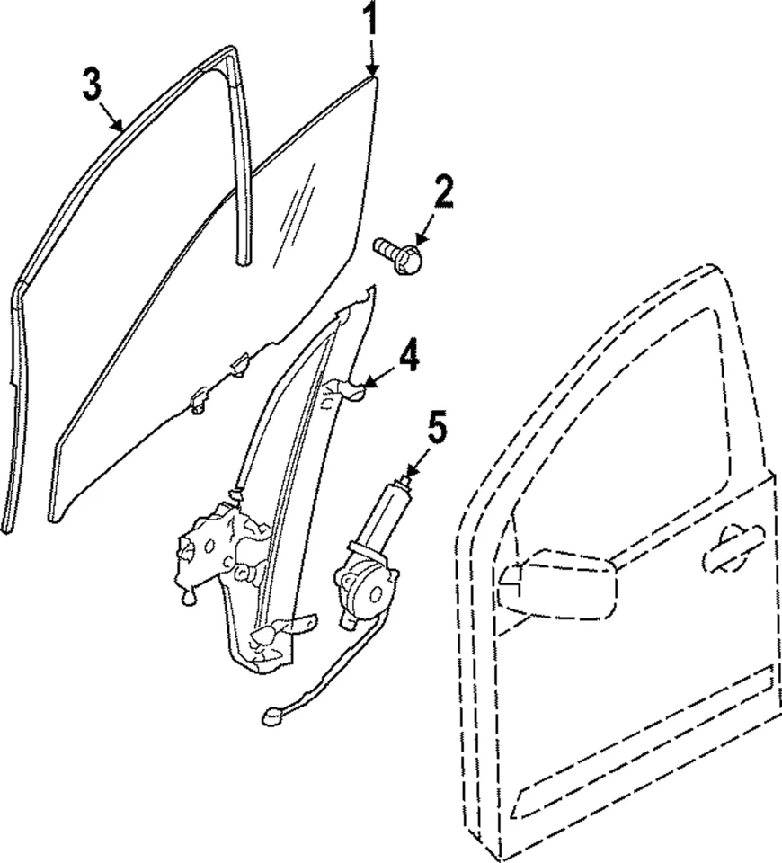 Genuine Nissan Run Channel 80330-9BU0C - Image 1 of 1