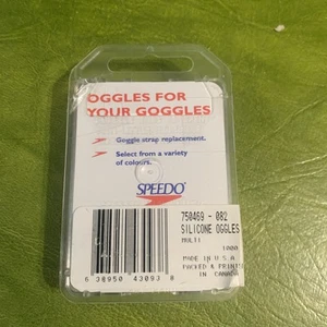 Vintage Speedo Goggles Oggle Strap In Original Package Made In USA Ocean Blue - Picture 1 of 5