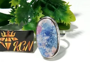 Australian Opal Doublet Ring, Solid 925 Sterling Silver Handmade Ring - Picture 1 of 8