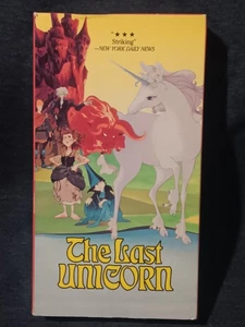 The Last Unicorn VHS Tape Alan Arkin Jeff Bridges Mia Farrow ITC Rankin Bass - Picture 1 of 3