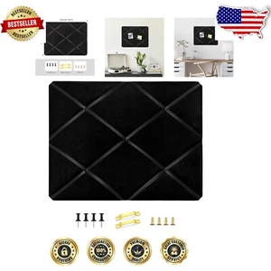 Functional and Stylish Velvet Pin Board, 23.6x17.7 Inches for Home and Office - Picture 1 of 7