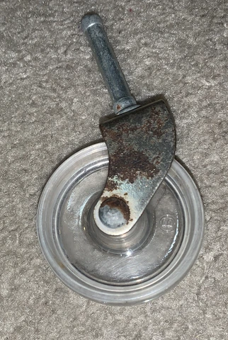 Vintage REPLACEMENT CLEAR CASTER WHEEL  Small for Baby Walkers, Cribs, Chairs Cover