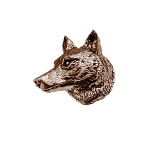 A66 Wolf Head COPPER Effect MAGNET Fridge/office desk memo English Pewter - Picture 1 of 1