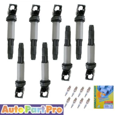 IC183 para BMW 550i 650i X5 750i M3 BOBINA DE ENCENDIDO B322*8 y bujías JUEGO DE 8 PIEZAS Foto 1 de 2