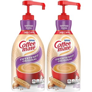 Coffee Mate Coffee Creamer, Sweetened Original, Concentrated Liquid Pump Bottle, - Picture 1 of 12
