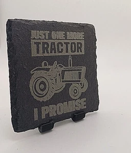nur noch 1 Traktor Versprechen Schiefer Untersetzer 10cm Landwirtschaft Geschenk Geburtstagsgeschenk TS5 - Bild 1 von 11