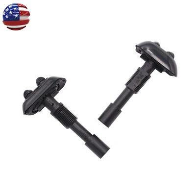 Juego de boquillas de lavado de faros negras izquierda y derecha aptas para 740iL 750iL BMW E38  Foto 1 de 4