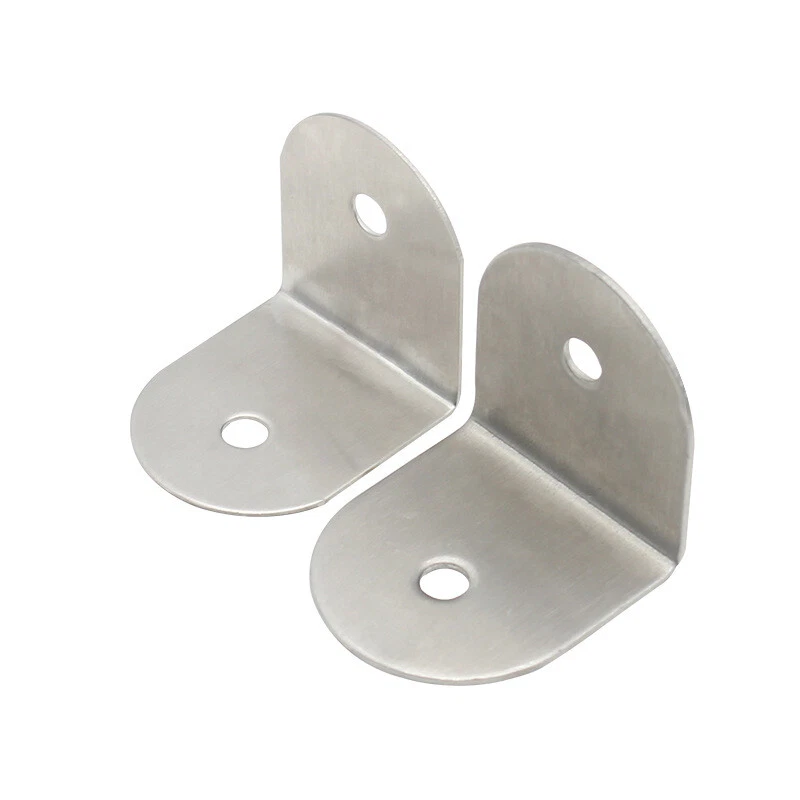 Stainless Steel L-shaped Angle Brackets 90Degree Straight Right Angle Code Brace - Image 1 of 3