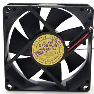 DC FAN D80BM - 24 8025 24 v 0.14 A double ball cooling fan 80 * 80 * 25 mm