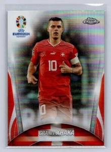 2024 Topps Chrome UEFA Euro #57 Granit Xhaka -Refractor-Switzerland - Picture 1 of 2