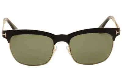 TOM FORD TF437 05R Elena Black Gold w/Green Lens Polarized Sunglasses - NWT - Image 1 of 4