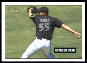 Bowman Heritage #166 2005 Brandon Webb - Imagen 1 de 2