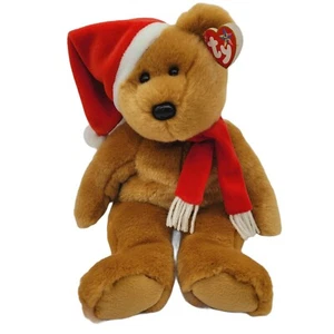 Ty Beanie Baby Buddies 1997/2001 Holiday Bear 1st of The Holiday Teddy Series - Picture 1 of 10