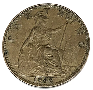 # C7090    GREAT BRITAIN     COIN,    FARTHING    1936 - Picture 1 of 2