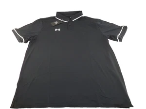 NEU Herren Under Armour Team Tipped Polo - XL, schwarz (1376904) - Bild 1 von 8