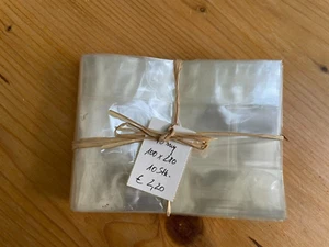 Verpackung CELLOPHAN BEUTEL 100 x 280 lebensmittelecht m. Boden und Siegelnaht - Bild 1 von 7