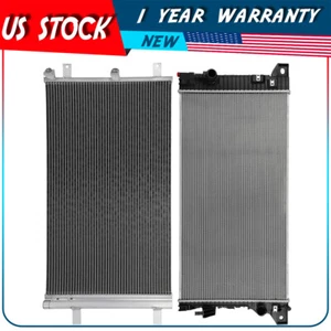 Radiator and AC Condenser Kit For 2015-2018 Ford F-150 Aluminum Replacement - Picture 1 of 12
