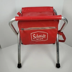 Vtg Schmidt Beer Cooler Stool Chair 1960s Jacob Schmidt Brewing St Paul MN - Picture 1 of 11