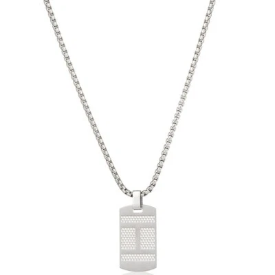 NEW NECKLACE CHAIN  PENDANT 60CM SILVER COLOR AUTHENTIC TOMMY HILFIGER 2790316 - Image 1 of 4