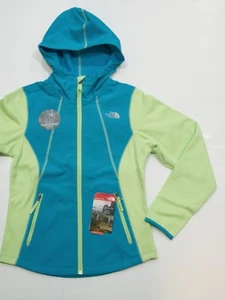 Neu Etikett Mädchen The North Face Bluebird grün Kilowatt Fleece Kapuzenjacke M L XL - Bild 1 von 9