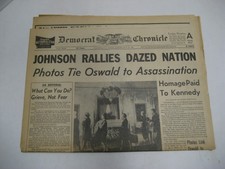 Vintage Newspaper Kennedy assassination Nov 24,1963